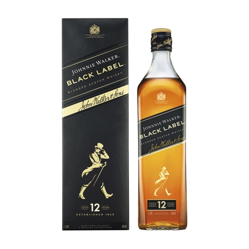 Johnnie Walker Black Label Blended Whisky 1L (40% Vol.)